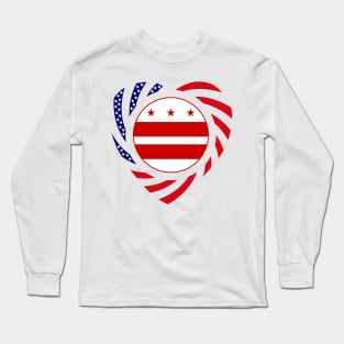 DC Murican Patriot Flag Series (Heart) Long Sleeve T-Shirt